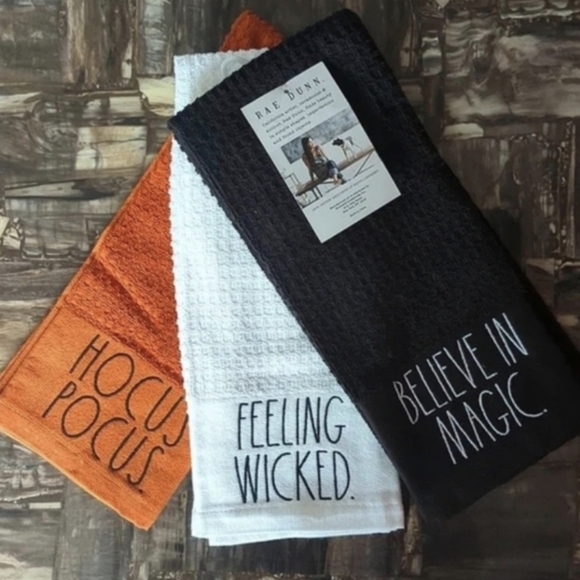 Rae Dunn Other - ❌SOLD❌RAE Dunn 🧙‍♀️Witchy Themed Hand Towel Set 3 pack